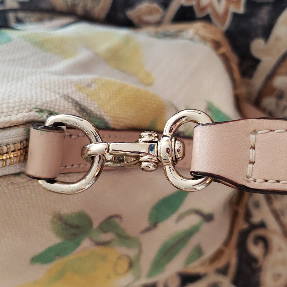Kate Spade 💥RARE💥 Capri Espadrille Painterly Lemon Satchel Crossbody EUC #130 - Picture 7 of 12